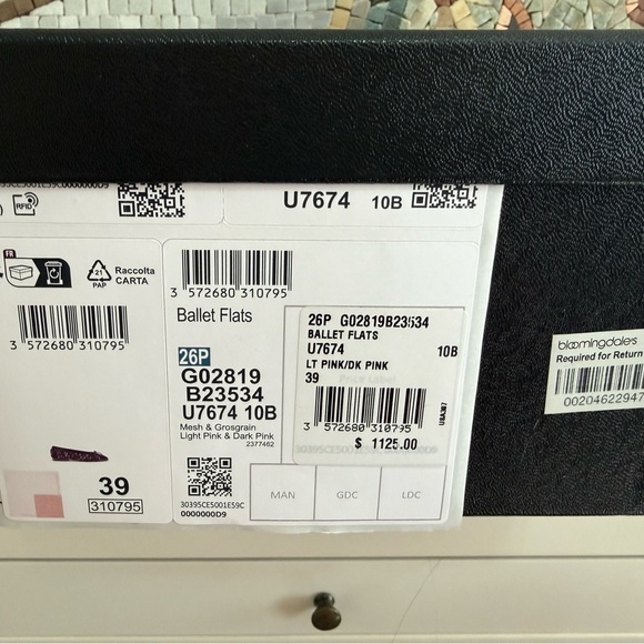 CHANEL Blush Pink Mesh Ballet Flats - Picture 5 of 5